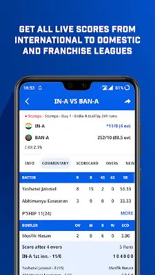 CricTracker android App screenshot 2